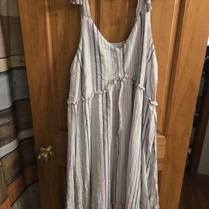 Time and Tru Kids Dress with Pastel Stripes